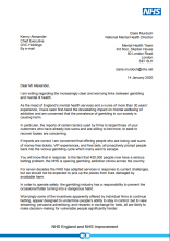 Letter from Claire Murdoch to Kenny Alexander: GVC Holdings